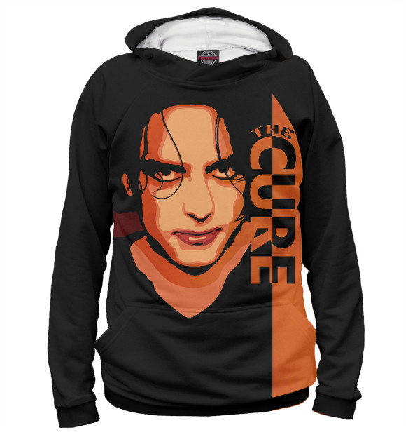 Женское худи с изображением The Cure цвета Белый