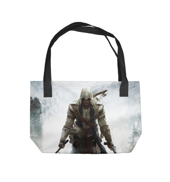 Пляжная сумка с изображением Коннор Assassin's Creed цвета 