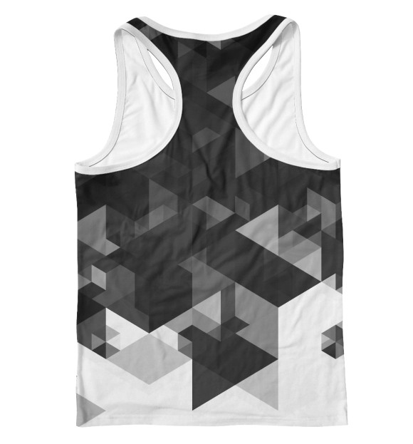 Мужская майка-борцовка с изображением Барселона цвета Белый