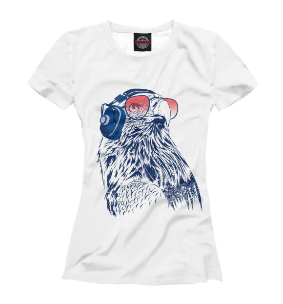 Женская футболка с изображением Идеальный Пилот цвета Белый