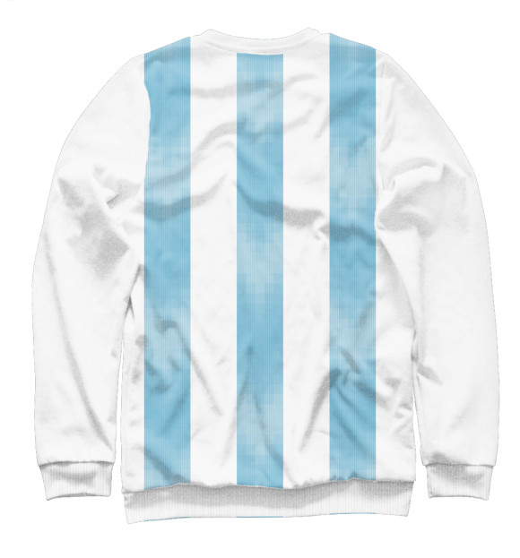 Мужской свитшот с изображением Форма Сборной Аргентины цвета Белый