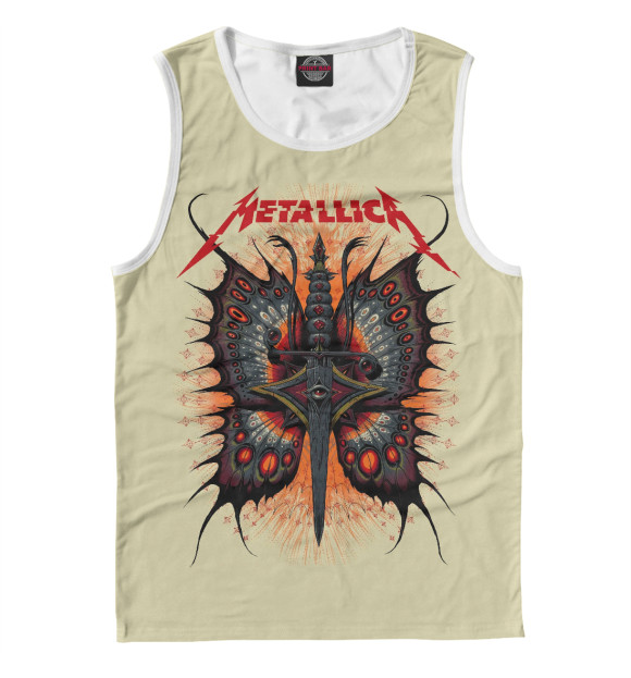 Майка для мальчика с изображением Metallica цвета Белый