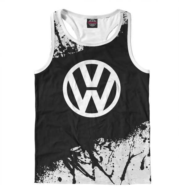 Мужская майка-борцовка с изображением VOLKSWAGEN SPORT цвета Белый