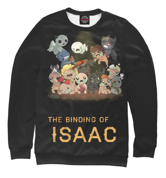 Свитшот для мальчиков с изображением THE BINDING OF ISAAC цвета Белый