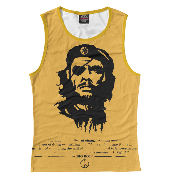 Женская майка с изображением Че Гевара цвета Белый