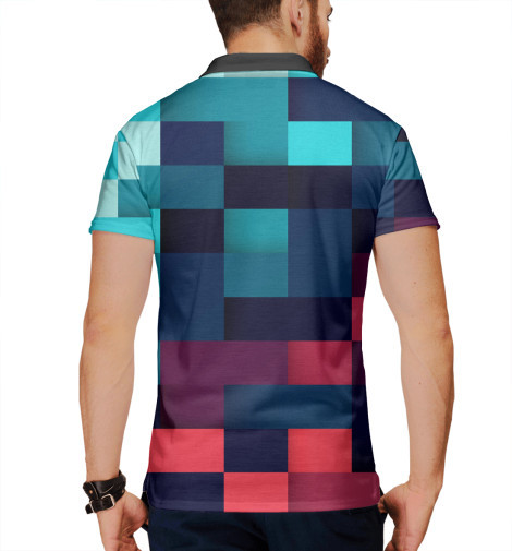 

Поло Print Bar, Белый, Pixel color