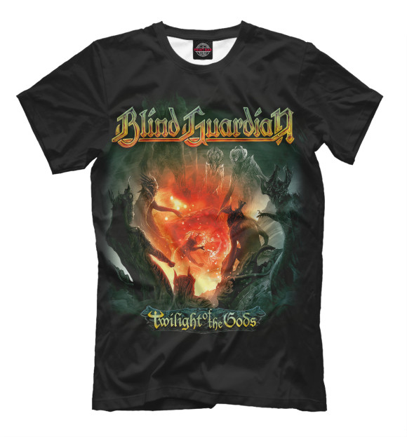 Мужская футболка с изображением Blind Guardian цвета Черный
