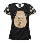 Женская футболка I love pug