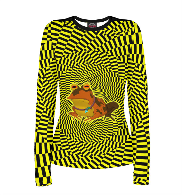 Женский лонгслив с изображением Гипножаба цвета Белый