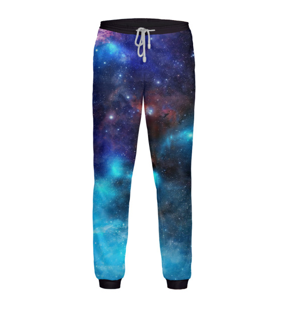 Мужские спортивные штаны с изображением Звездный путь цвета Белый