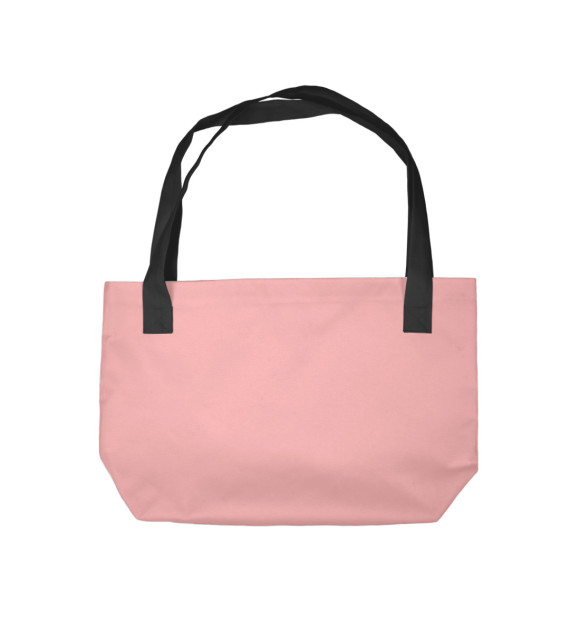 Пляжная сумка с изображением Pink Frog цвета 