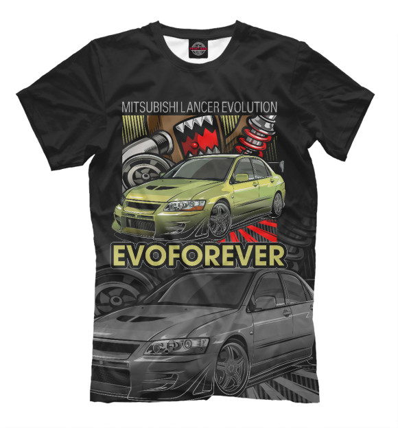 Мужская футболка с изображением Evoforever цвета Черный