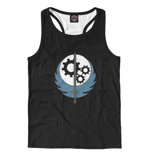 Мужская майка-борцовка с изображением Fallout цвета Белый