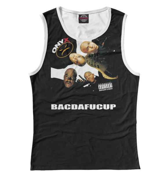 Майка для девочки с изображением Bacdafucup цвета Белый