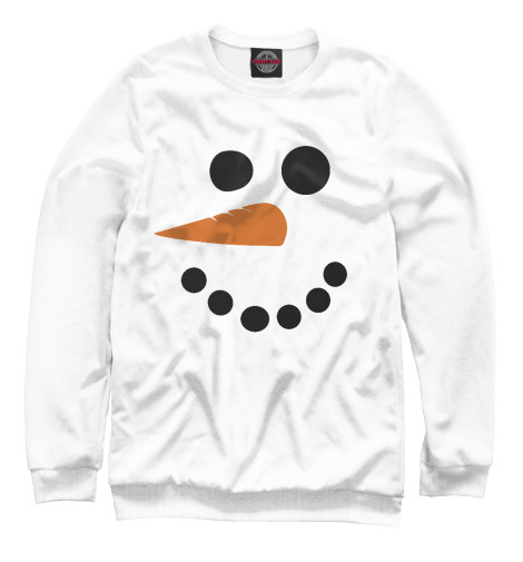 

Свитшоты Print Bar, Белый, Снеговик минимализм