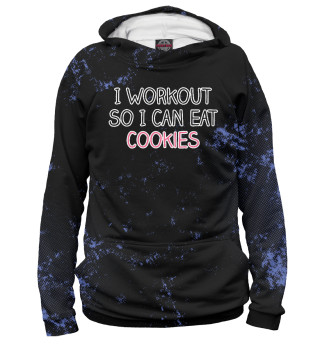 Худи для мальчика I Workout So I Can Eat Cook