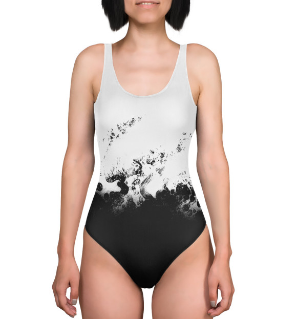 Купальник-боди с притом Краска и ничего лишнего цвета  Купальник-боди с изображением Краска и ничего лишнего цвета