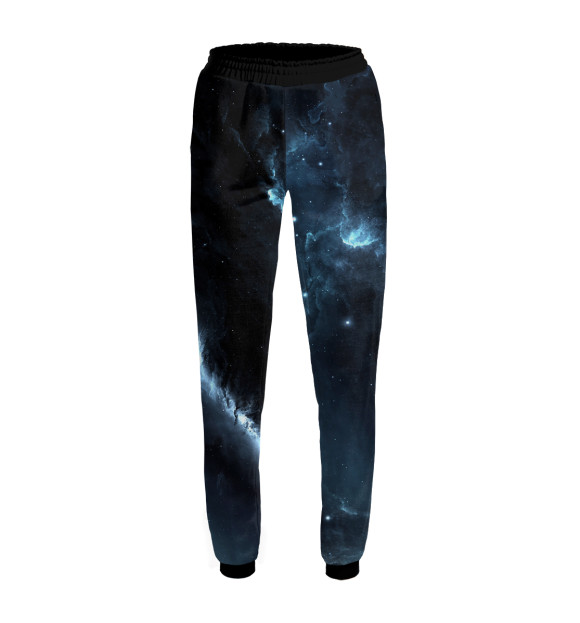 Женские спортивные штаны с изображением Космос цвета Белый