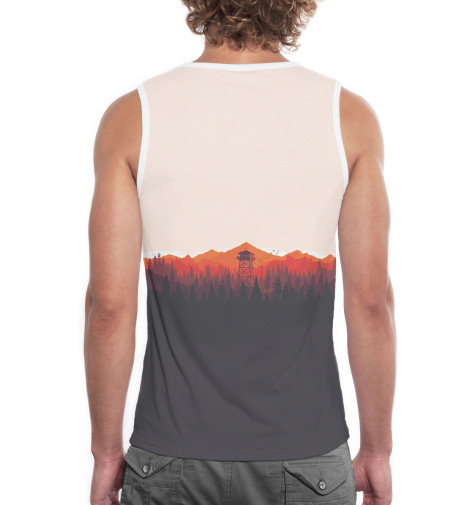 

Майки Print Bar, Белый, Firewatch