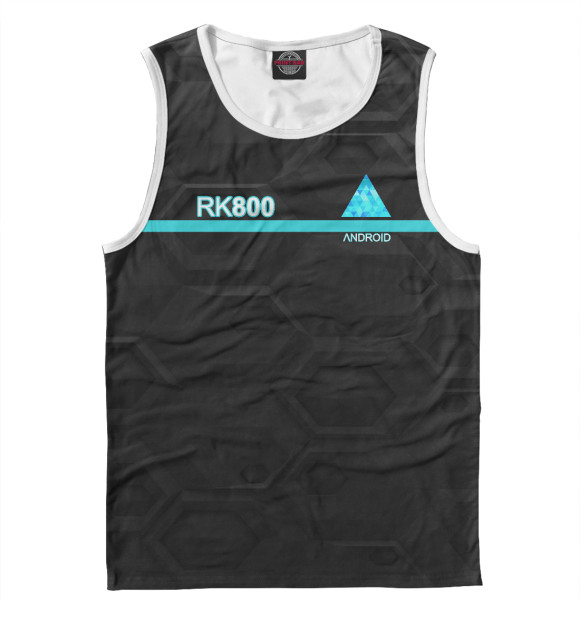 Майка для мальчика с притом Detroit Become Human цвета Белый Майка для мальчика с изображением Detroit Become Human цвета Белый