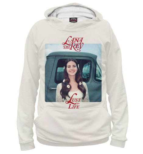 

Худи Print Bar, Белый, Lana Del Rey – Lust For Life