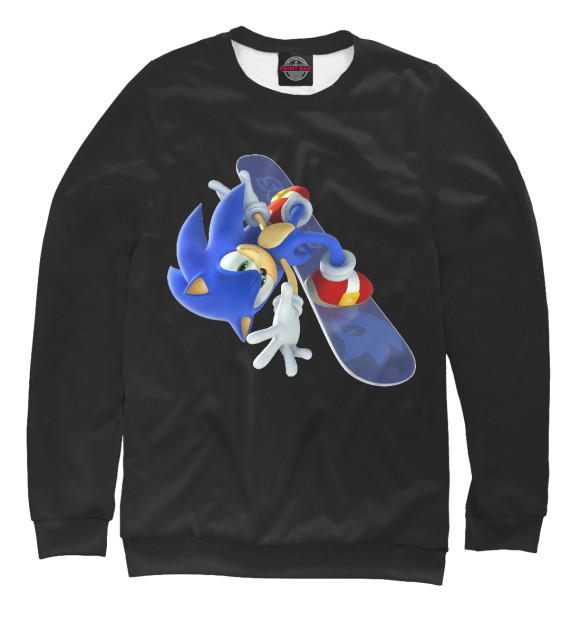 Свитшот для девочек с изображением Sonic цвета Белый