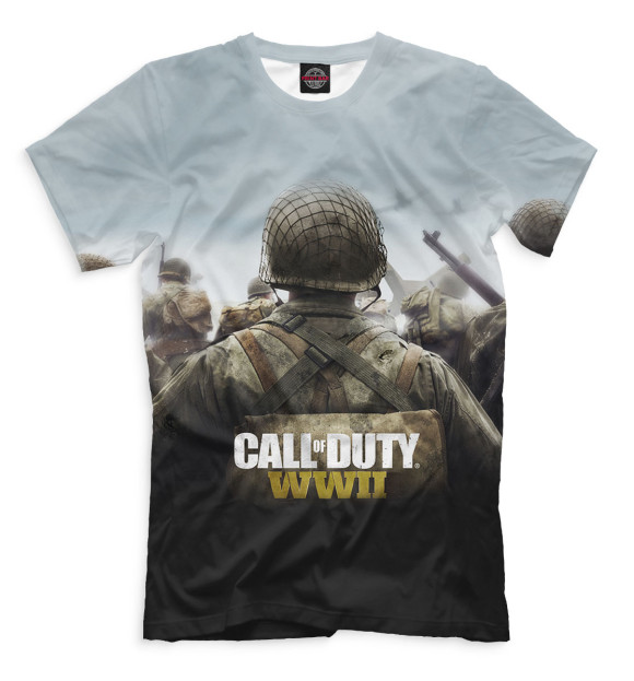 Мужская футболка с изображением Call of Duty: WWII цвета Молочно-белый