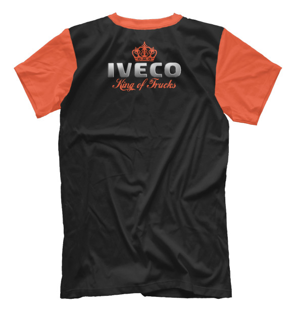 Мужская футболка с изображением IVECO - король грузовиков цвета Белый