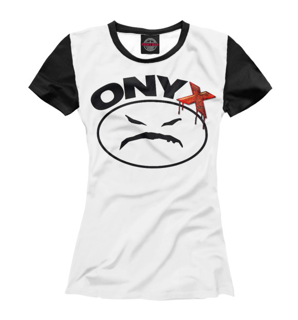 Женская футболка с изображением Onyx цвета Белый