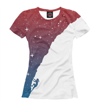 Женская футболка Гора звезд