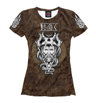 Женская футболка Велес (медвежья шкура)