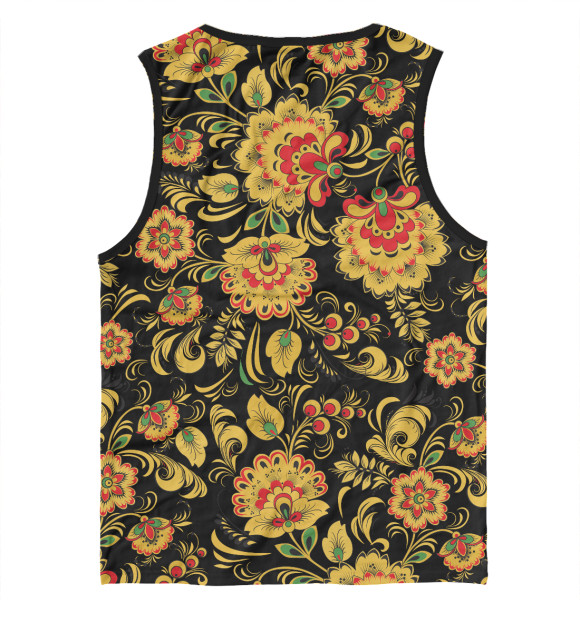 Майка для мальчика с изображением Русская хохлома цвета Белый