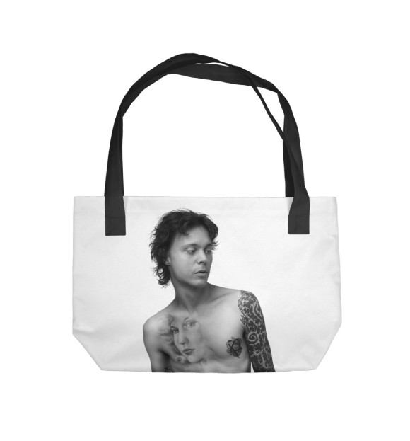 Пляжная сумка с изображением HIM цвета 