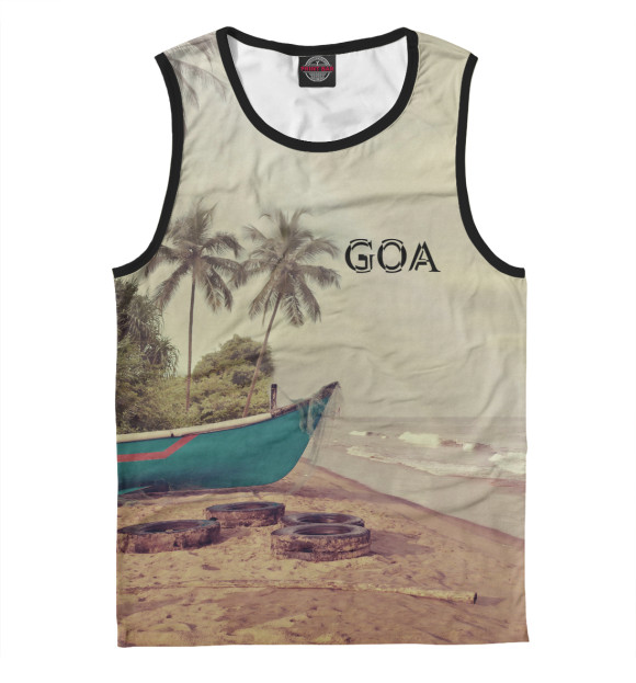 Майка для мальчика с изображением Goa цвета Белый