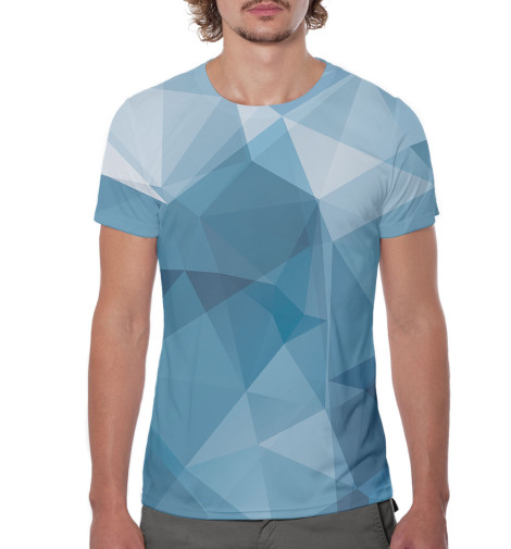 

Футболки Print Bar, Грязно-голубой, Геометрия