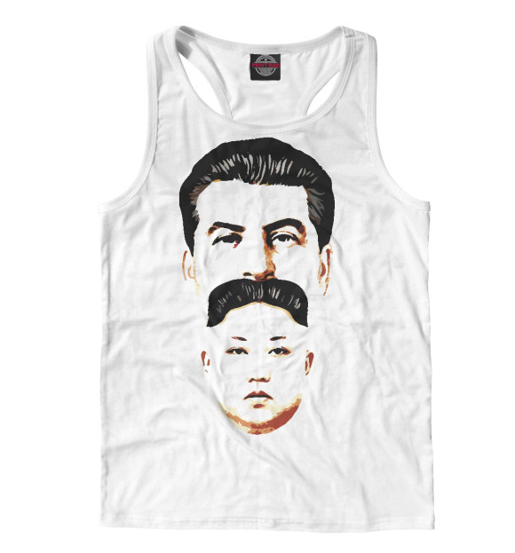 Мужская майка-борцовка с изображением Иллюзия Вождя цвета Белый