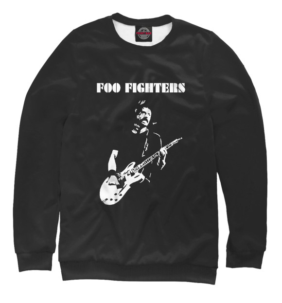 Женский свитшот с изображением Foo Fighters цвета Белый