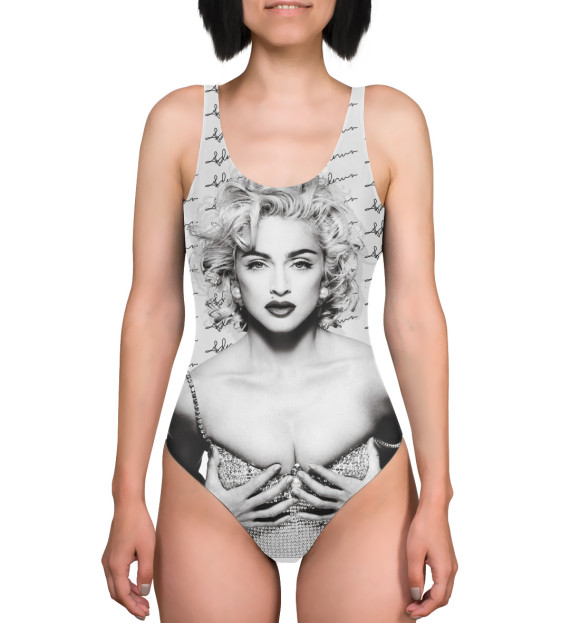 Купальник-боди с изображением Madonna цвета 