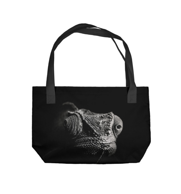 Пляжная сумка с притом Ящерица цвета  Пляжная сумка с изображением Ящерица цвета