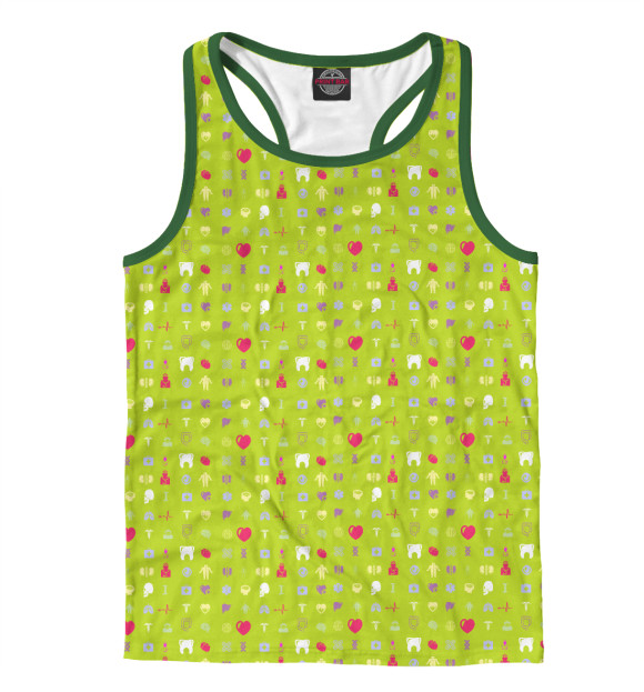 Мужская майка-борцовка с изображением Скоро отпуск цвета Белый