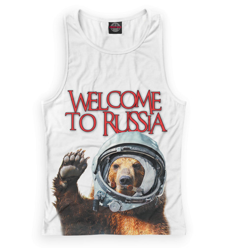 

Майки борцовки Print Bar, Белый, Welcome to Russia