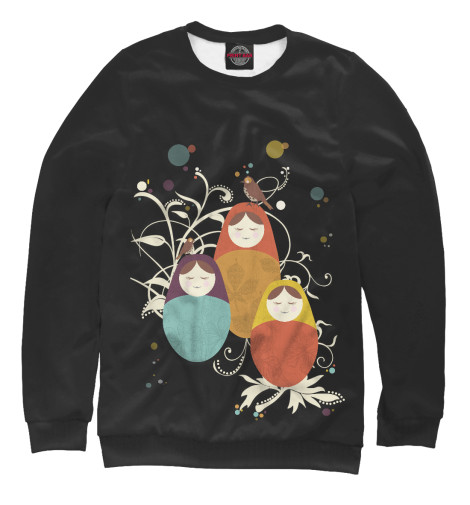 

Свитшоты Print Bar, Белый, Матрешки