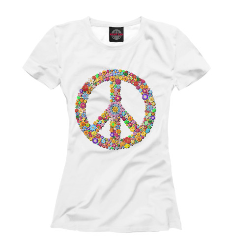 

Футболки Print Bar, Белый, Peace