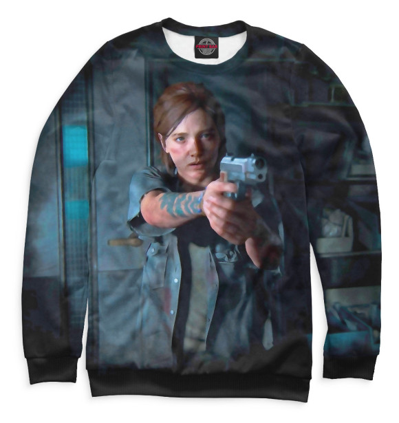 Женский свитшот с изображением Взрослая Элли цвета Белый