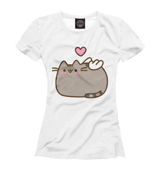 Женская футболка love pusheen