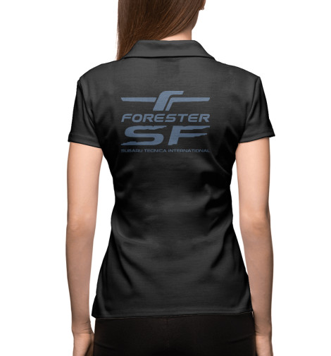 

Поло Print Bar, Белый, forester sf2