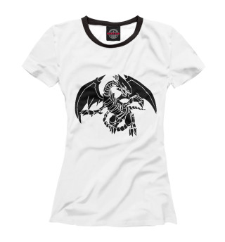 Женская футболка Черный Дракон