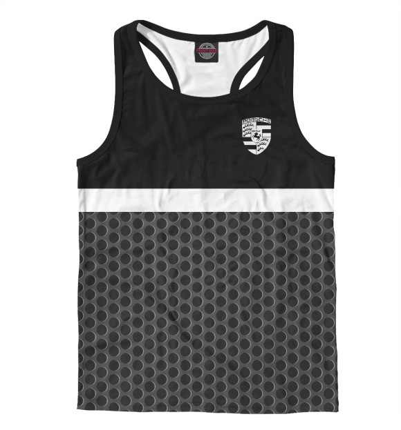 Мужская майка-борцовка с изображением Porsche цвета Белый