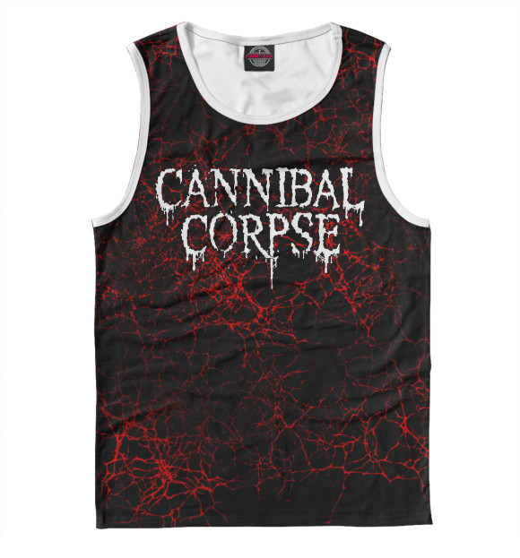 Майка для мальчика с притом Cannibal Corpse цвета Белый Майка для мальчика с изображением Cannibal Corpse цвета Белый