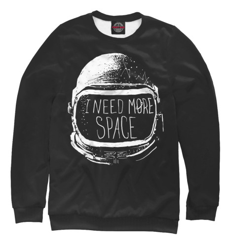 

Свитшоты Print Bar, Белый, I need more space